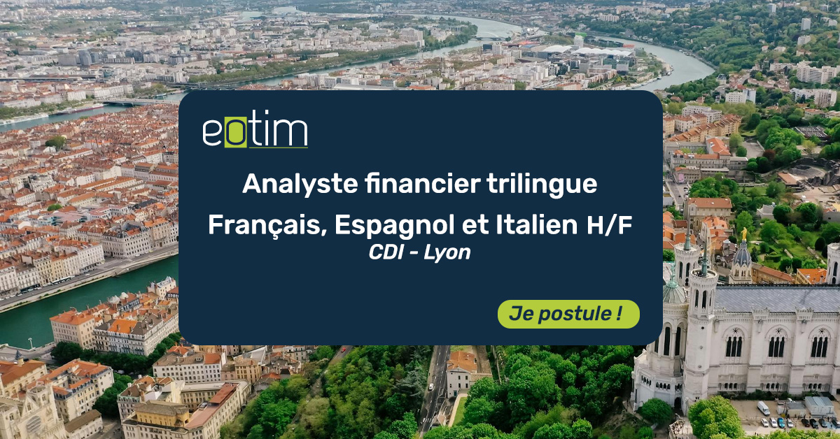 Analyste financier bilingue Français et Italien H/F