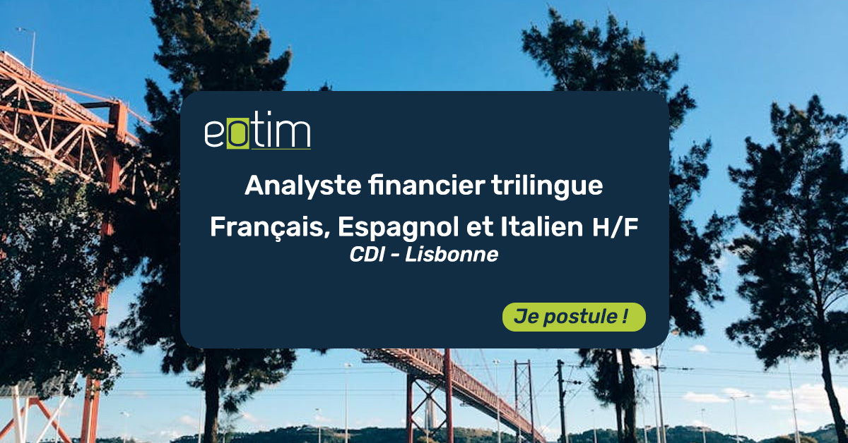 Analyste financier trilingue Français, Espagnol et Italien H/F